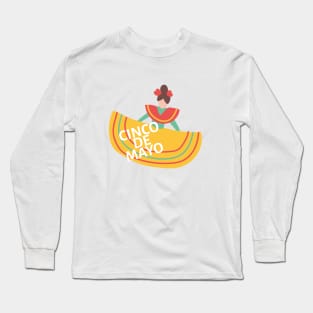 senorita happy cinco de mayo Long Sleeve T-Shirt